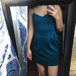 Teal Mini Dress